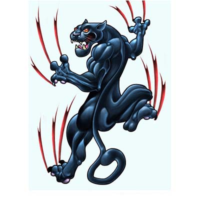 Classic panther Design Water Transfer Temporary Tattoo(fake Tattoo) Stickers NO.11407
